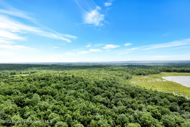 a view of a yard and an ocean