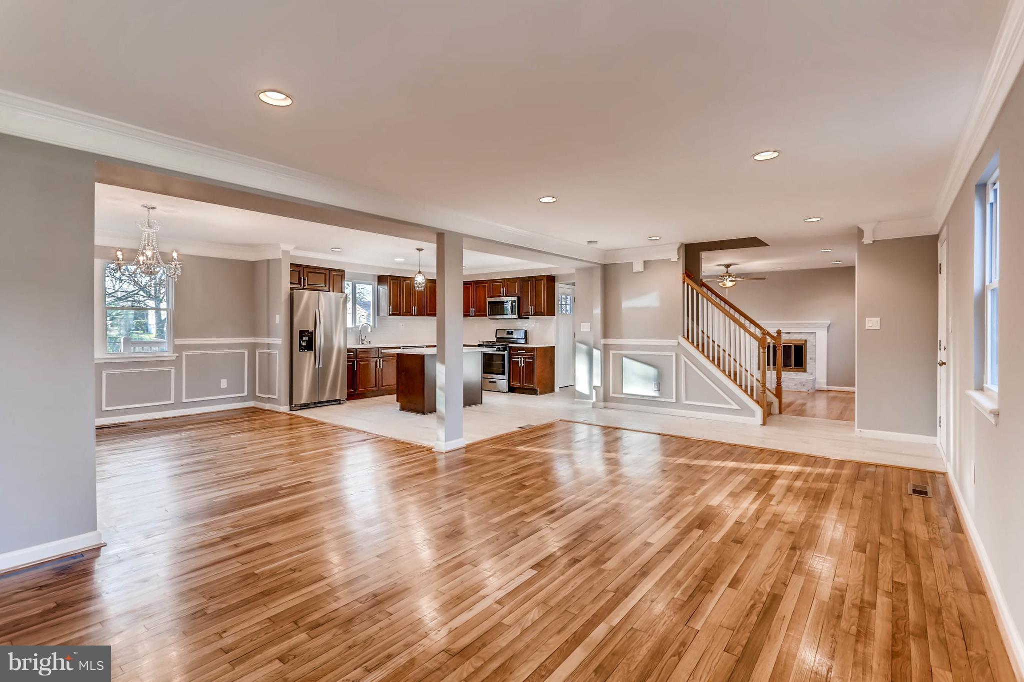 3935 Nemo Road Randallstown, MD 21133 - Photo 10 of 23 a view of a kitchen with wooden floor and a kitchen