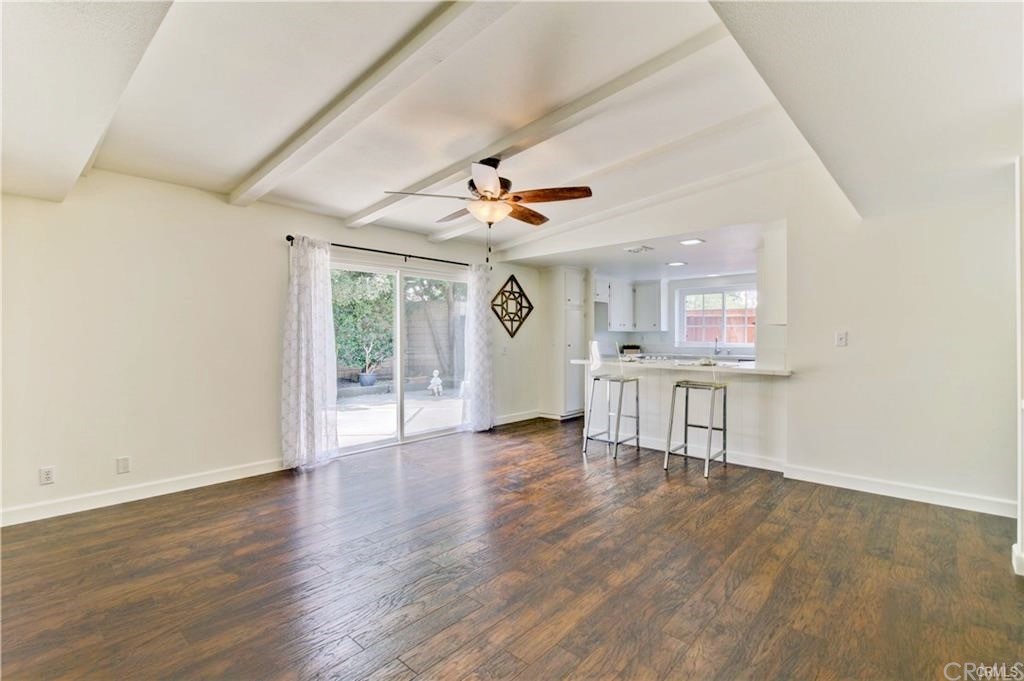 2814 Serang Place Costa Mesa, CA 92626 - Photo 9 of 28 wooden floor in an empty room with a window