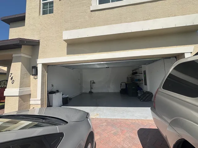 a utility room with a washer and dryer