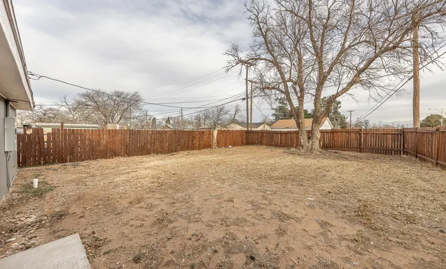 a backyard of a house