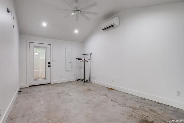 a view of an empty room