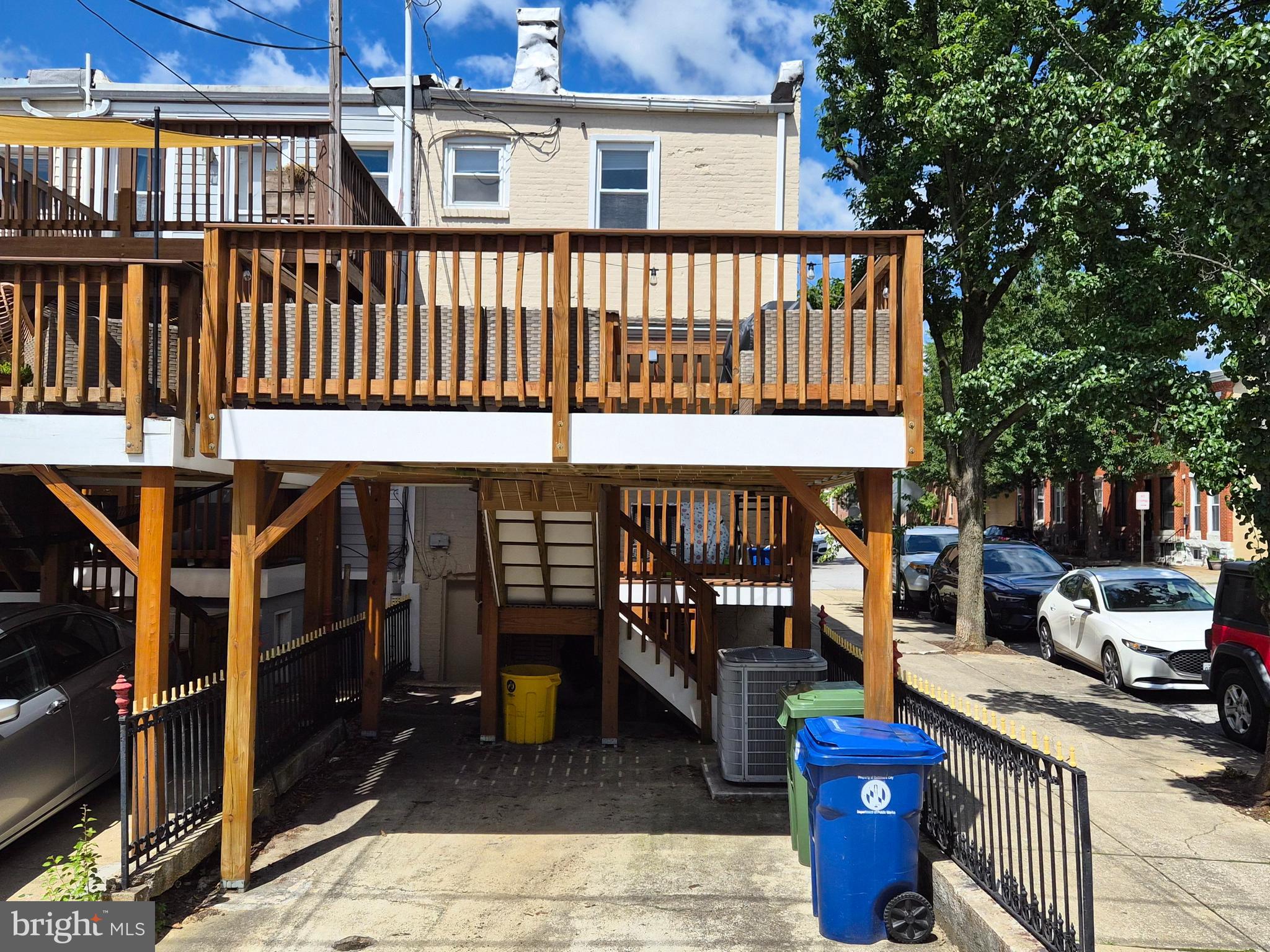 1601 Belt Street Baltimore, MD 21230 - Photo 28 of 30 a view of a house with a wooden deck