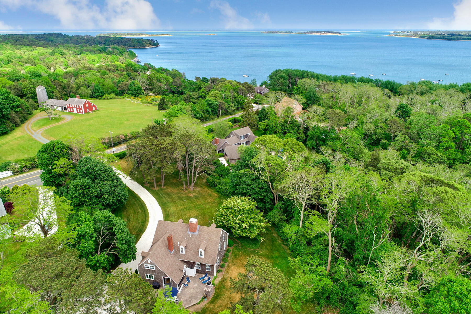 588 South Orleans Road Orleans, MA 02653 - Photo 2 of 43 Drone to Pleasant Bay