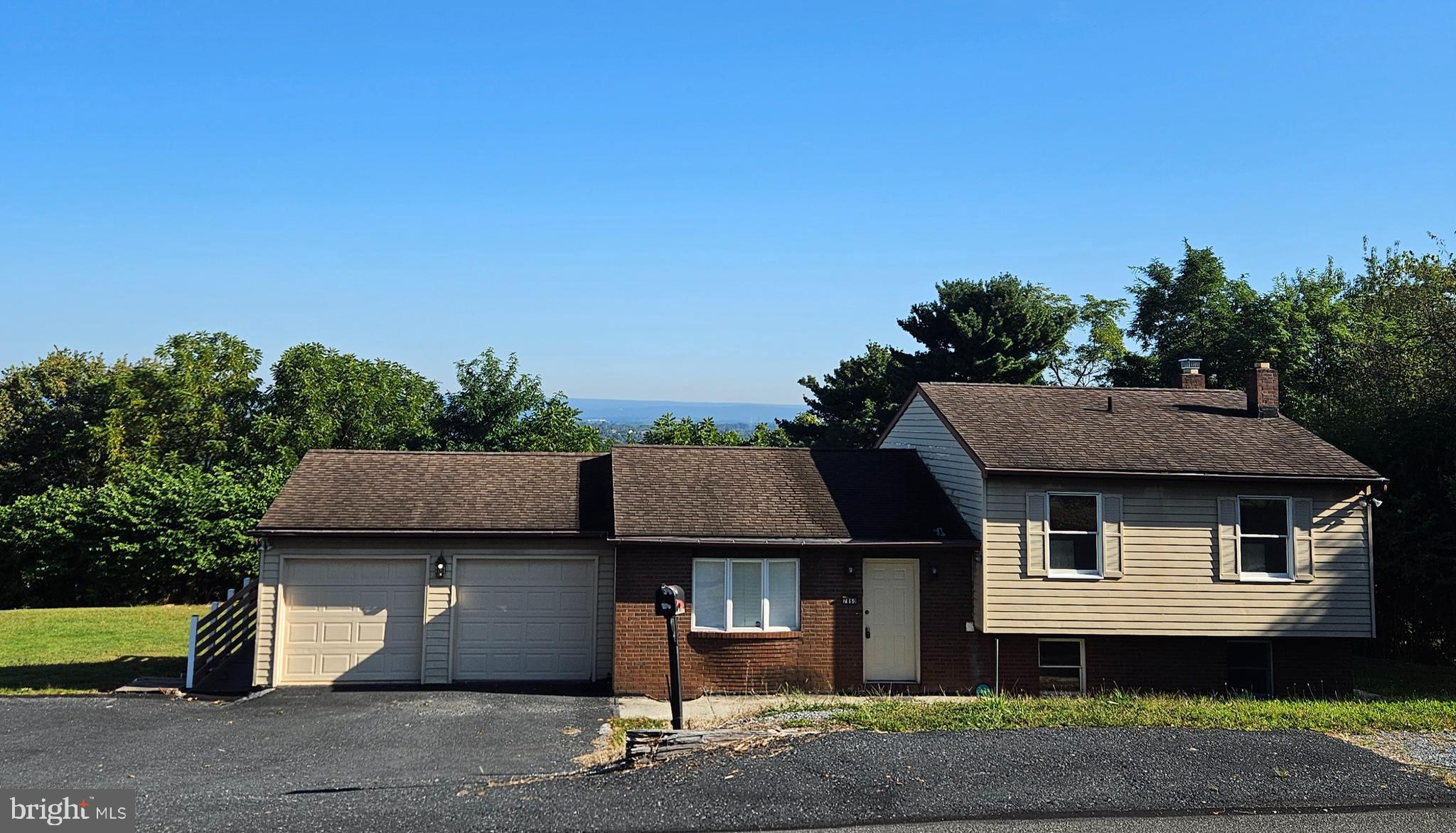 a aerial view of a house