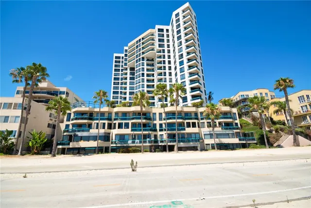 a view of a tall building