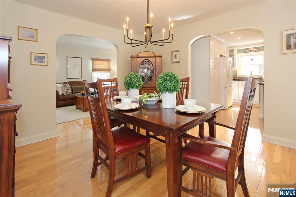 14 Davidson Road Bloomfield, NJ 07003 - Photo 18 of 50 a view of a dining room with furniture and a chandelier