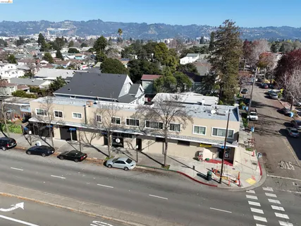 an aerial view of residential houses