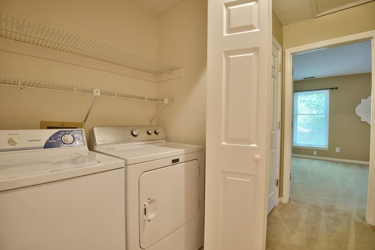 3219 Coachman's Way Durham, NC 27705 - Photo 30 of 33 a utility room with dryer and washer