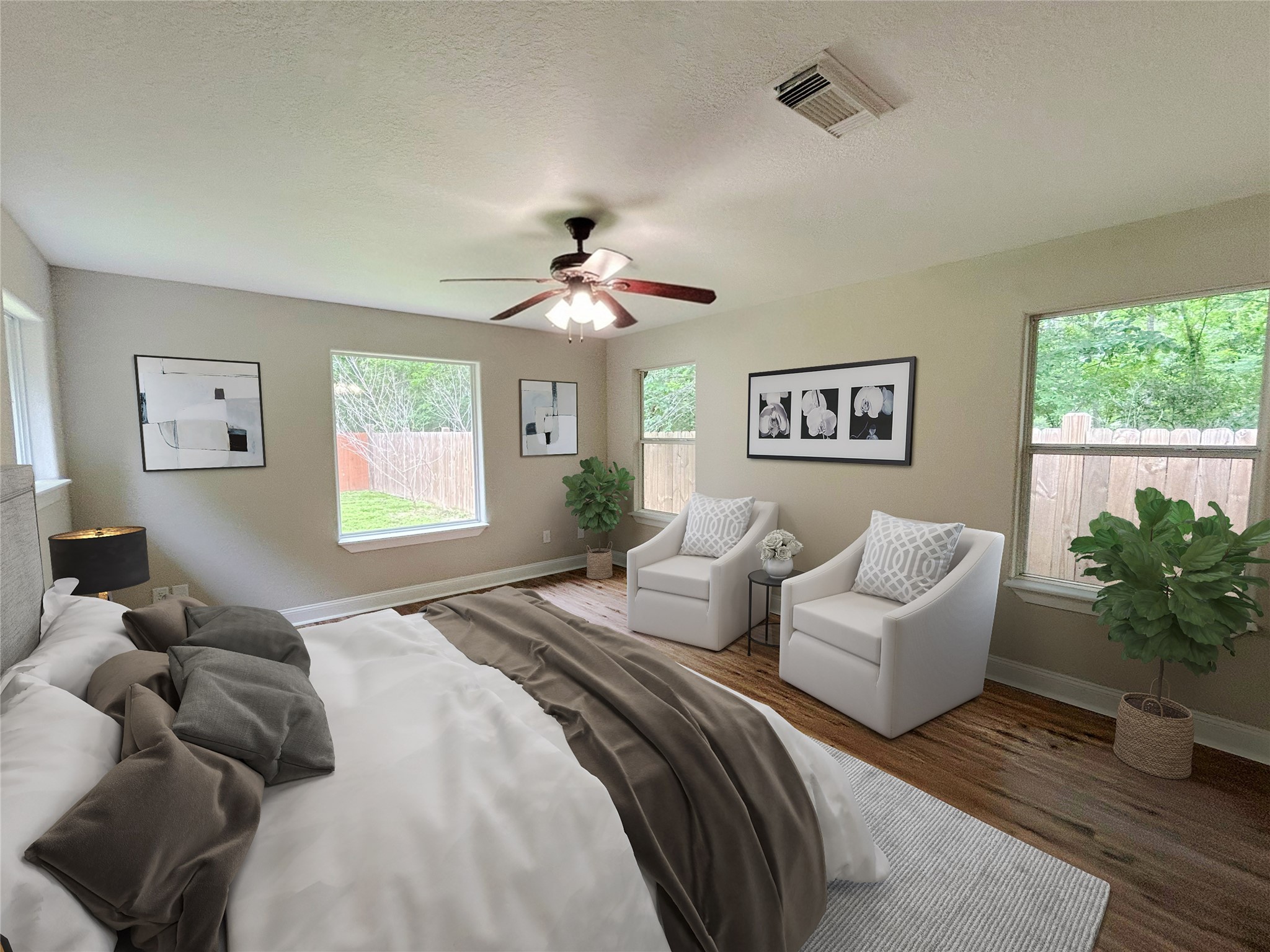 7902 Masters Manvel, TX 77578 - Photo 14 of 21 Virtual staging of the primary bedroom.
