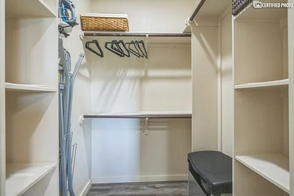a view of walk in closet