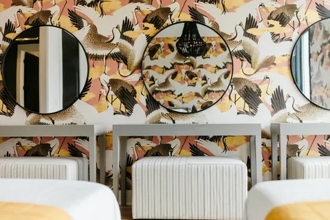 a close view of utility room