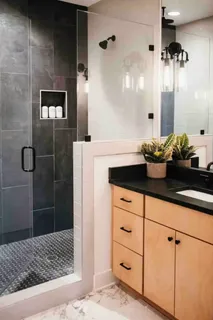 a bathroom with a sink and a toilet