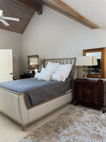 a room with a table and chairs