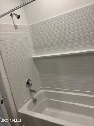 a close up of a bathtub