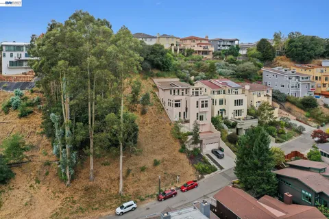 an aerial view of multiple house
