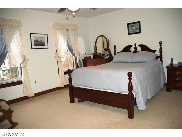 815 Roehampton Court North Chesterfield, VA 23235 - Photo 9 of 14 Master Bedroom - Another view of Master Bedroom with two double closets & ceiling fan