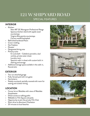 $3,295,000 | 121 West Shipyard Road, Mount Pleasant, SC 29464