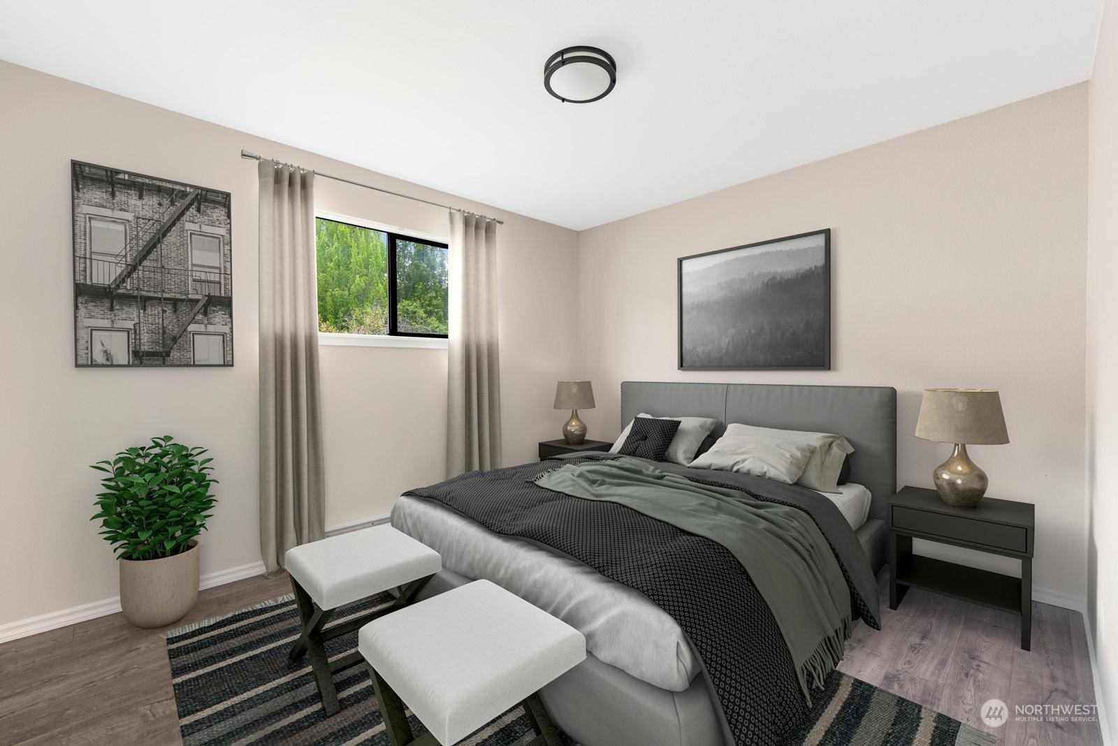 1715 16th Avenue South Seattle, WA 98144 - Photo 26 of 38 a bedroom with a bed and a couch