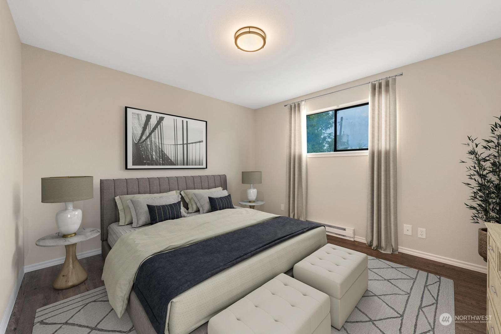 1715 16th Avenue South Seattle, WA 98144 - Photo 29 of 38 a bedroom with a bed and a window