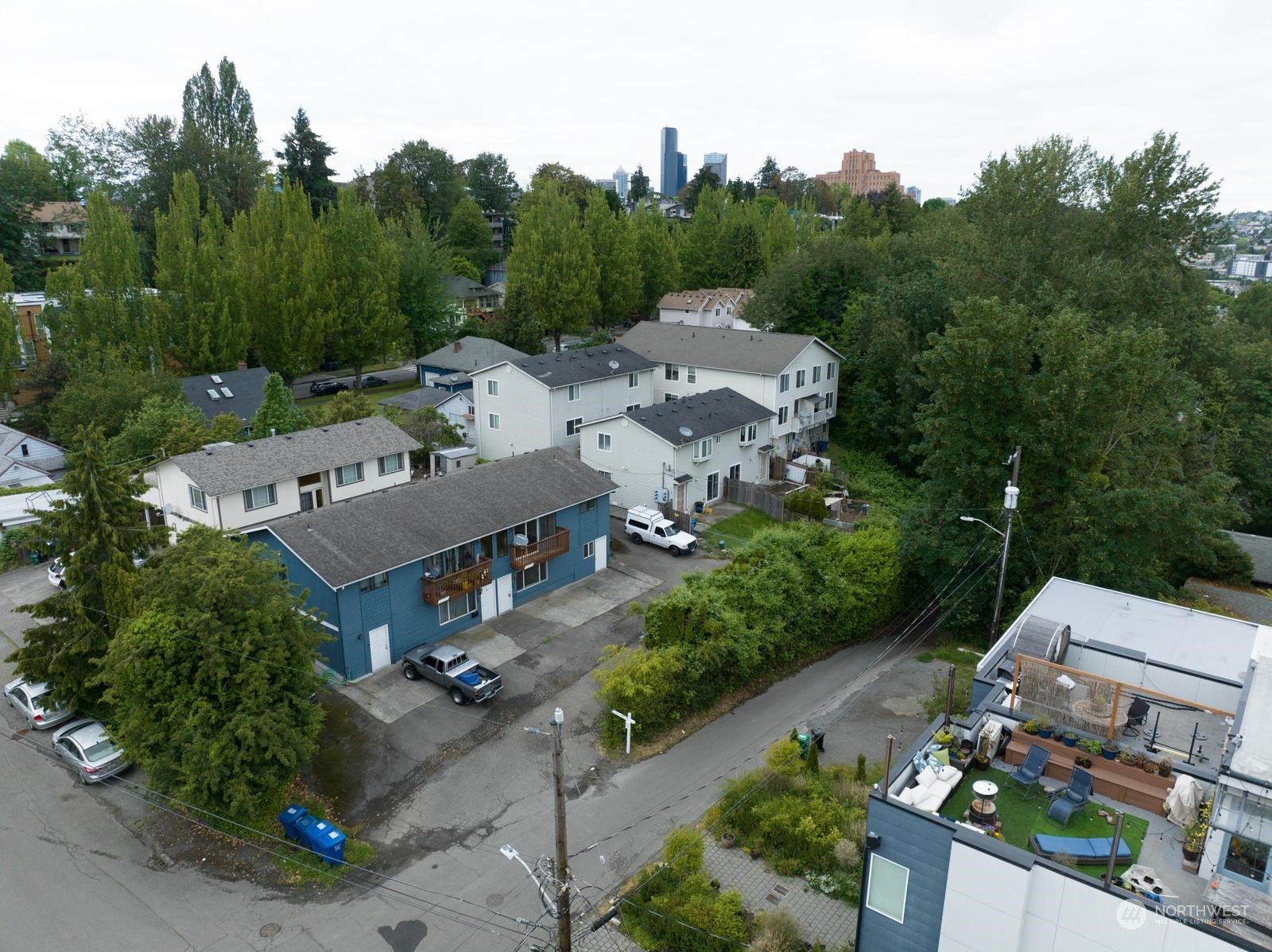 1715 16th Avenue South Seattle, WA 98144 - Photo 30 of 38 an aerial view of a house with mountain view