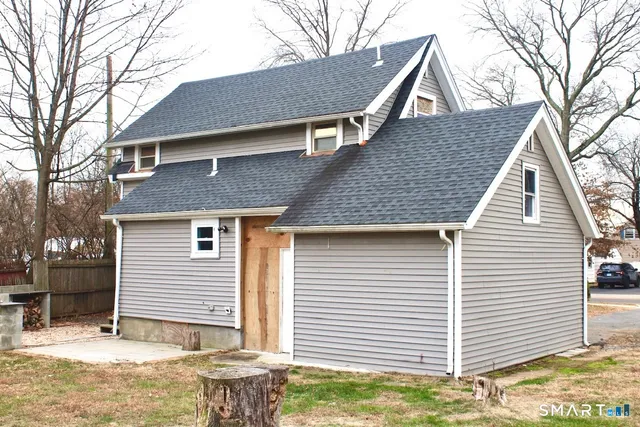 a backyard of a house