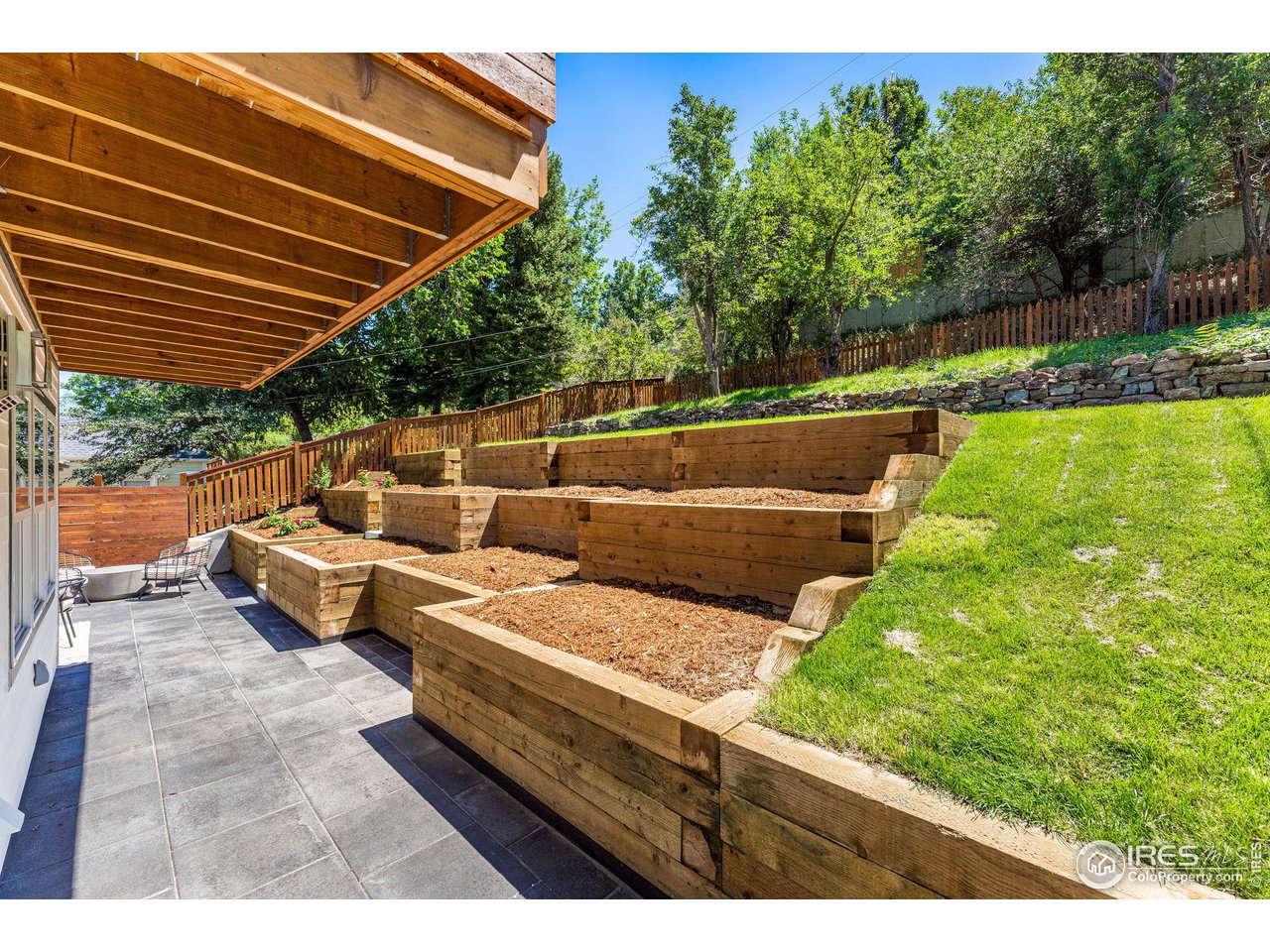 1616 North Street Boulder, CO 80304 - Photo 28 of 32 a view of a backyard with sitting area