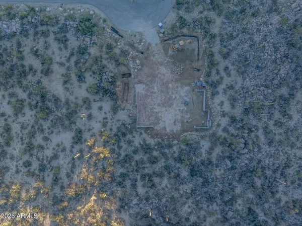 a close view of a dry yard in a yard