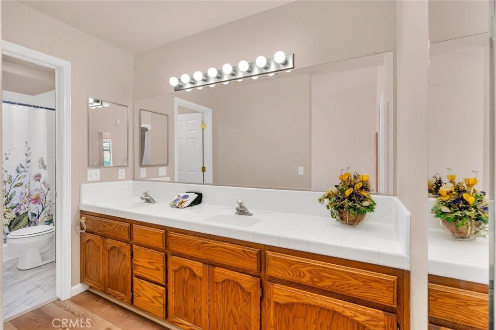 3546 Joerg Avenue Merced, CA 95340 - Photo 35 of 51 a bathroom with a sink a vanity and a mirror