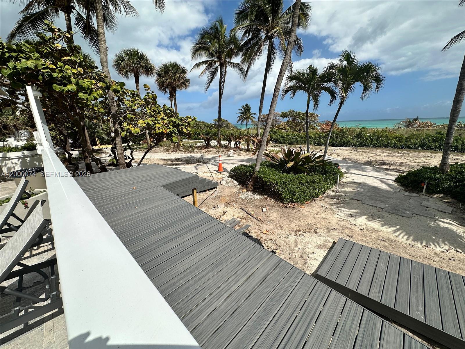 8925 Collins Avenue, Unit 2J Surfside, FL 33154 - Photo 48 of 63 a view of a backyard of the house