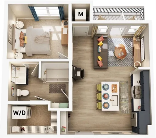 $1,494 | 100 Fulton Street Southeast, Unit 2205, Atlanta, GA 30312