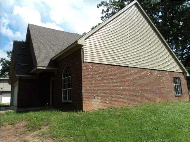 Right side of the house