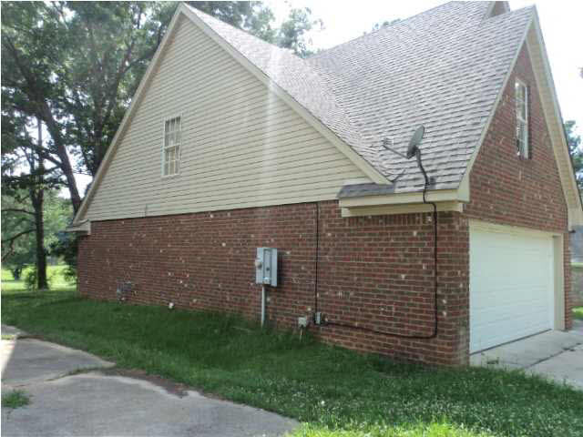 Left side of the house