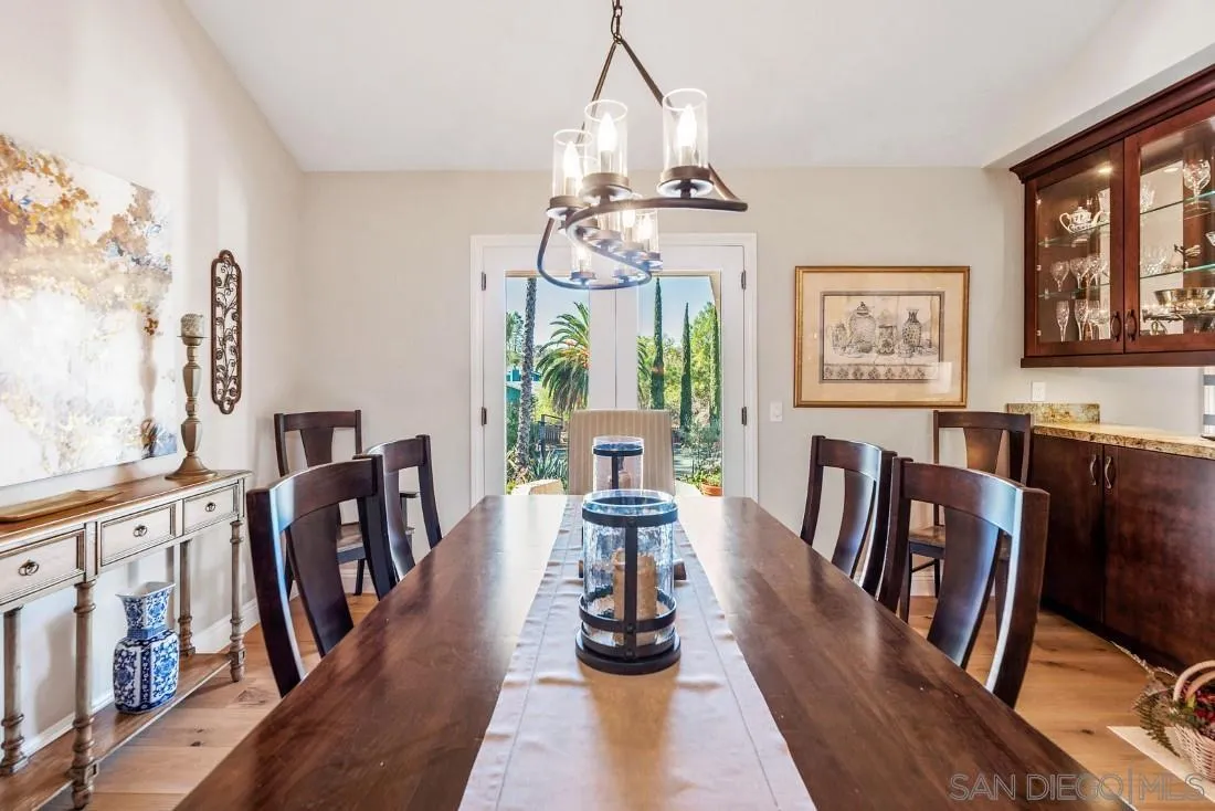 12904 Stone Canyon Road Poway, CA 92064 - Photo 43 of 72 a view of a dining room with furniture window and wooden floor