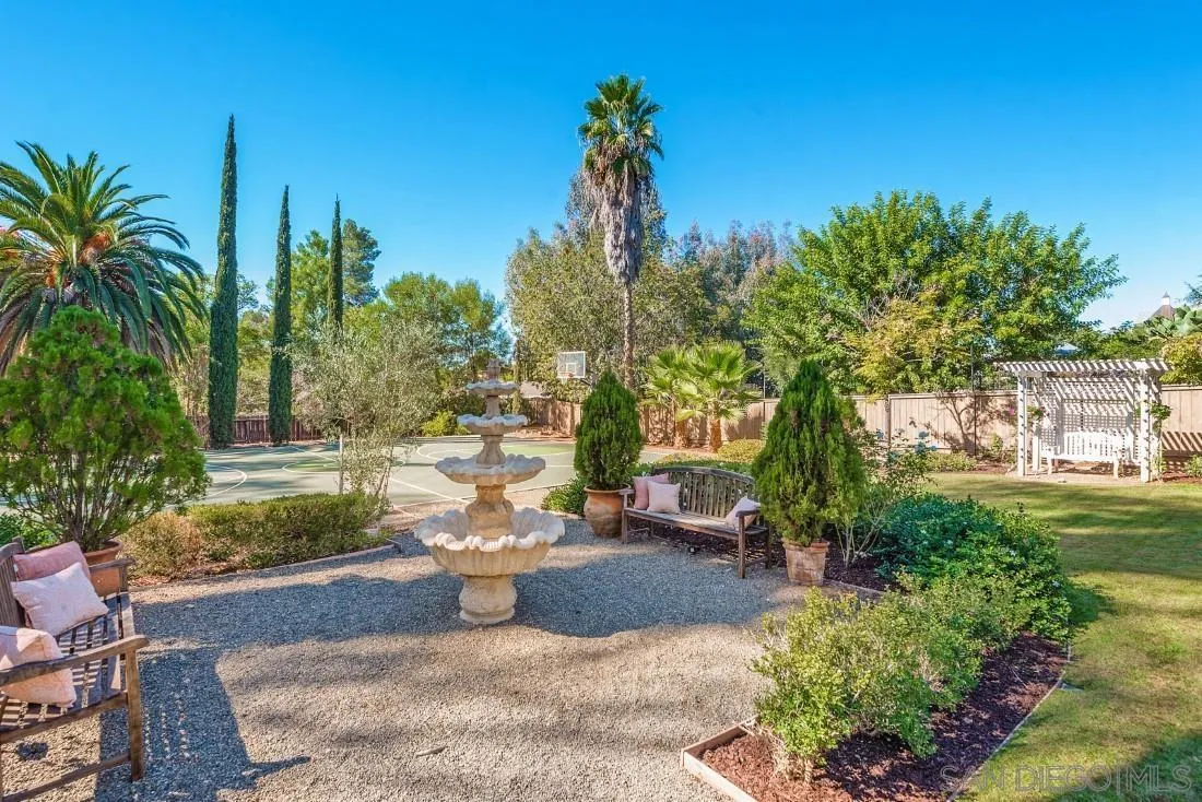 12904 Stone Canyon Road Poway, CA 92064 - Photo 62 of 72 a view of a backyard with plants and a garden