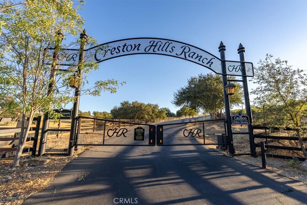 5745 Iron Gate Road Paso Robles, CA 93446 - Photo 2 of 58 Creston Hills Ranch Main Gate