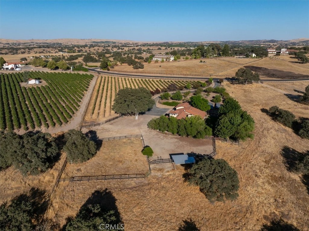 5745 Iron Gate Road Paso Robles, CA 93446 - Photo 41 of 58 Aerial view of property looking east.