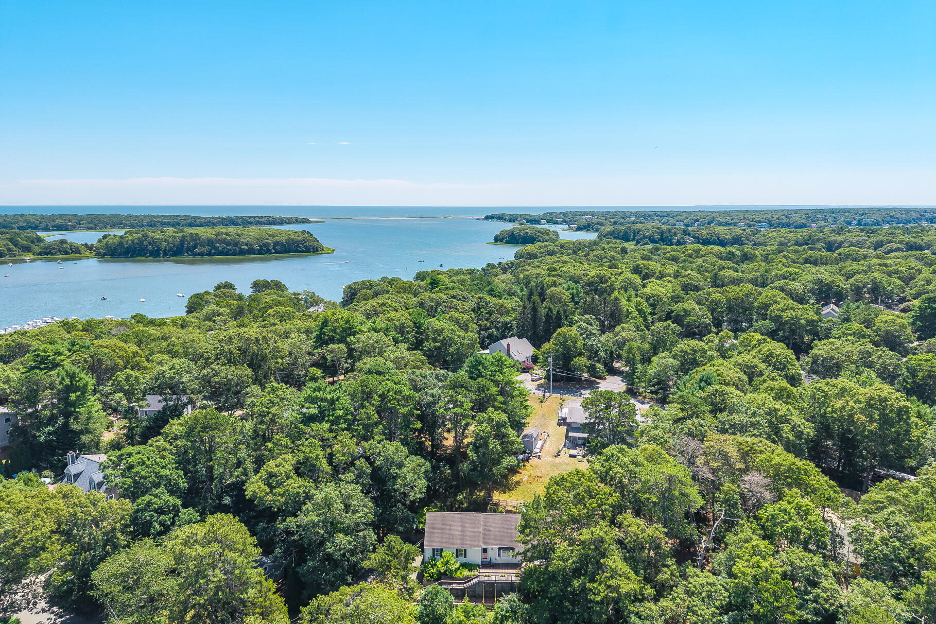 20 Mutiny Way Mashpee, MA 02649 - Photo 33 of 36 an aerial view of a houses with outdoor space and seating