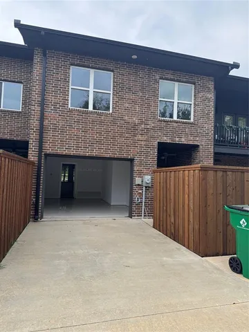 a backyard of a house with oven