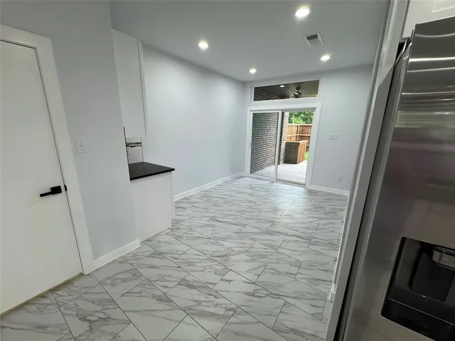 a view of an empty room