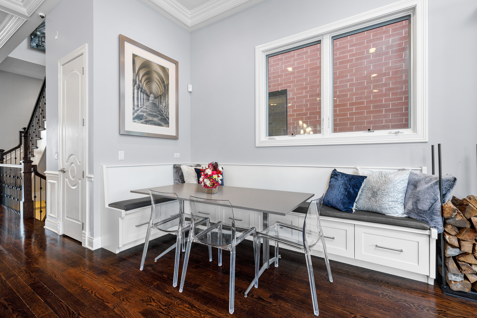 Undisclosed Address Chicago, IL 60657 - Photo 14 of 52 a living room with furniture and wooden floor