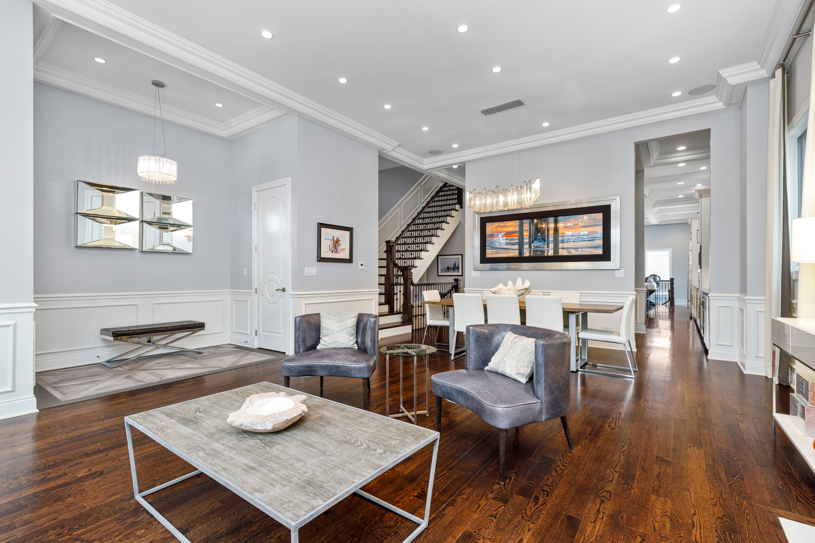 Undisclosed Address Chicago, IL 60657 - Photo 5 of 52 a living room with furniture and wooden floor