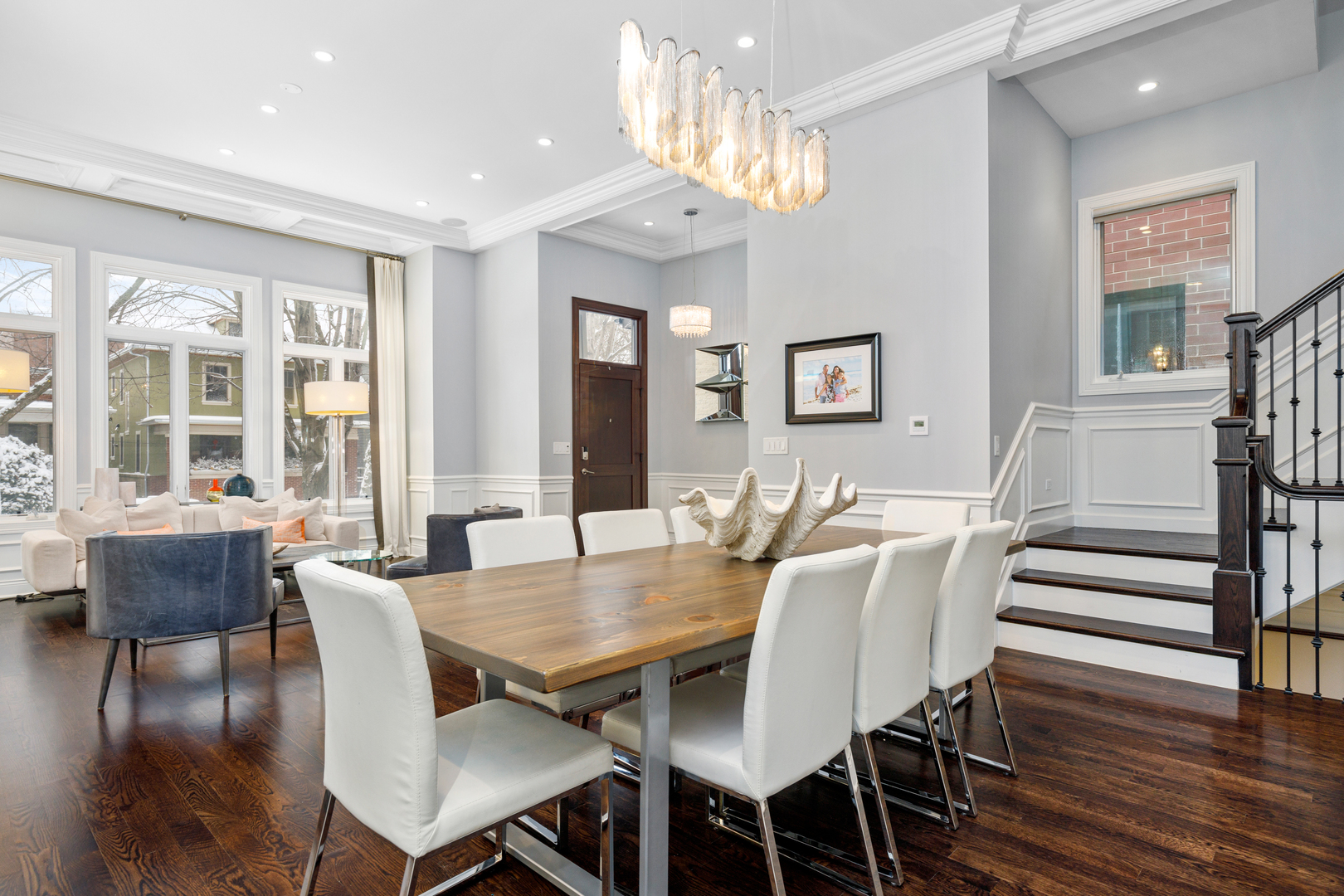 Undisclosed Address Chicago, IL 60657 - Photo 6 of 52 a view of a dining room with furniture window and wooden floor