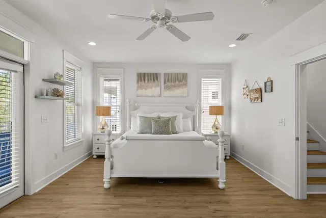a view of a balcony with an outdoor space