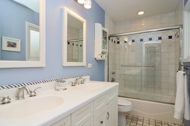 1808 Birch Road Northbrook, IL 60062 - Photo 21 of 24 a bathroom with a sink toilet and shower