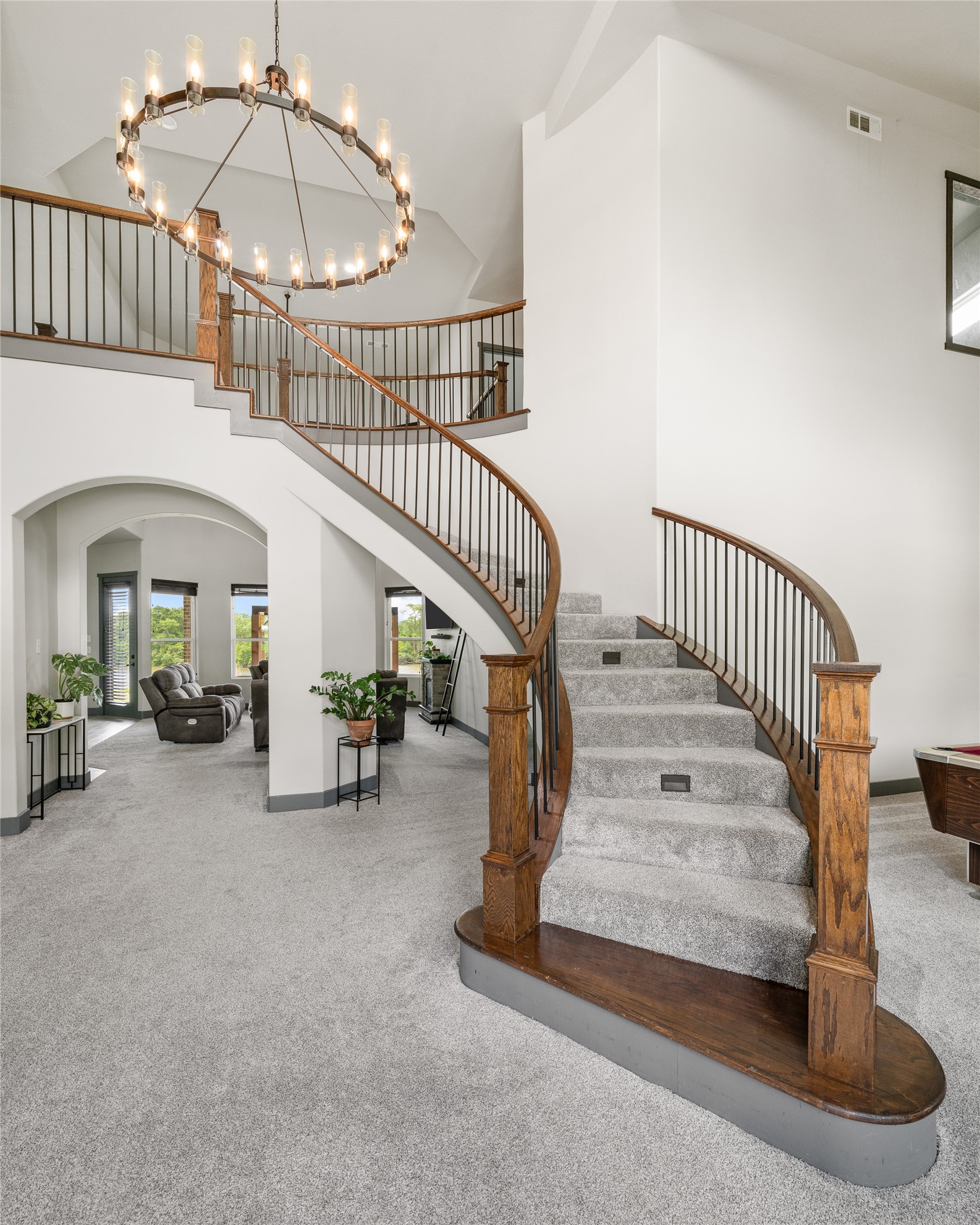 206 Elm Street Highlands, TX 77562 - Photo 31 of 50 Entry Way with a beautiful staircase with built in lighting on stairs