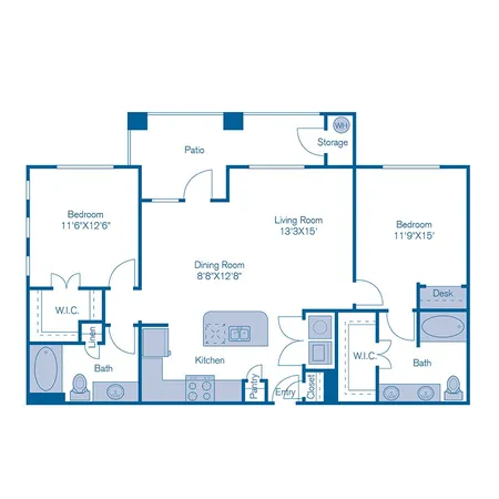 a picture of a floor plan