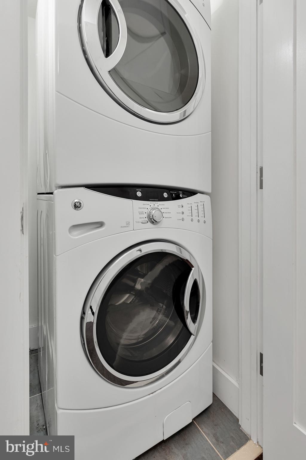 801 Q Street Northwest, Unit 1 Washington, DC 20001 - Photo 30 of 39 a close up view of a washer and dryer