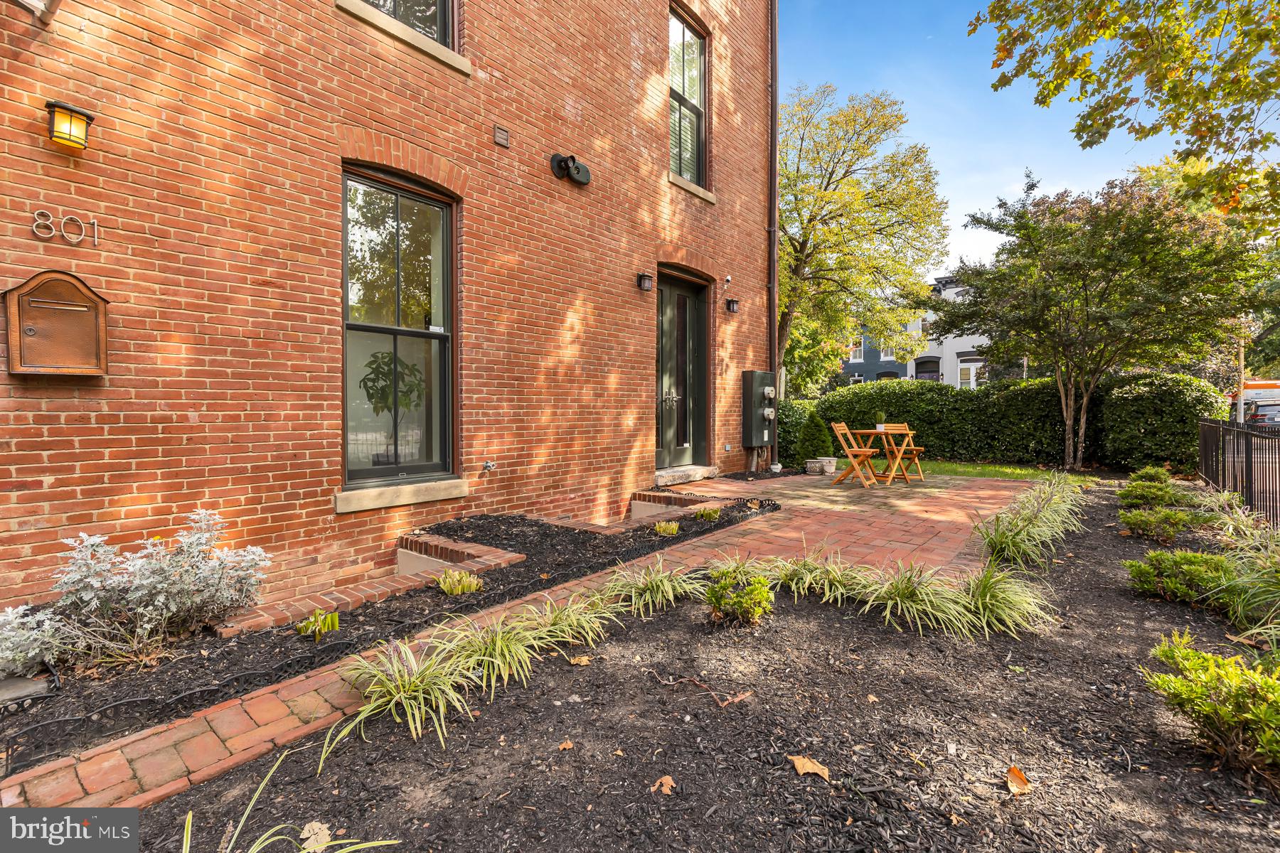 801 Q Street Northwest, Unit 1 Washington, DC 20001 - Photo 35 of 39 a view of backyard of house with outdoor seating