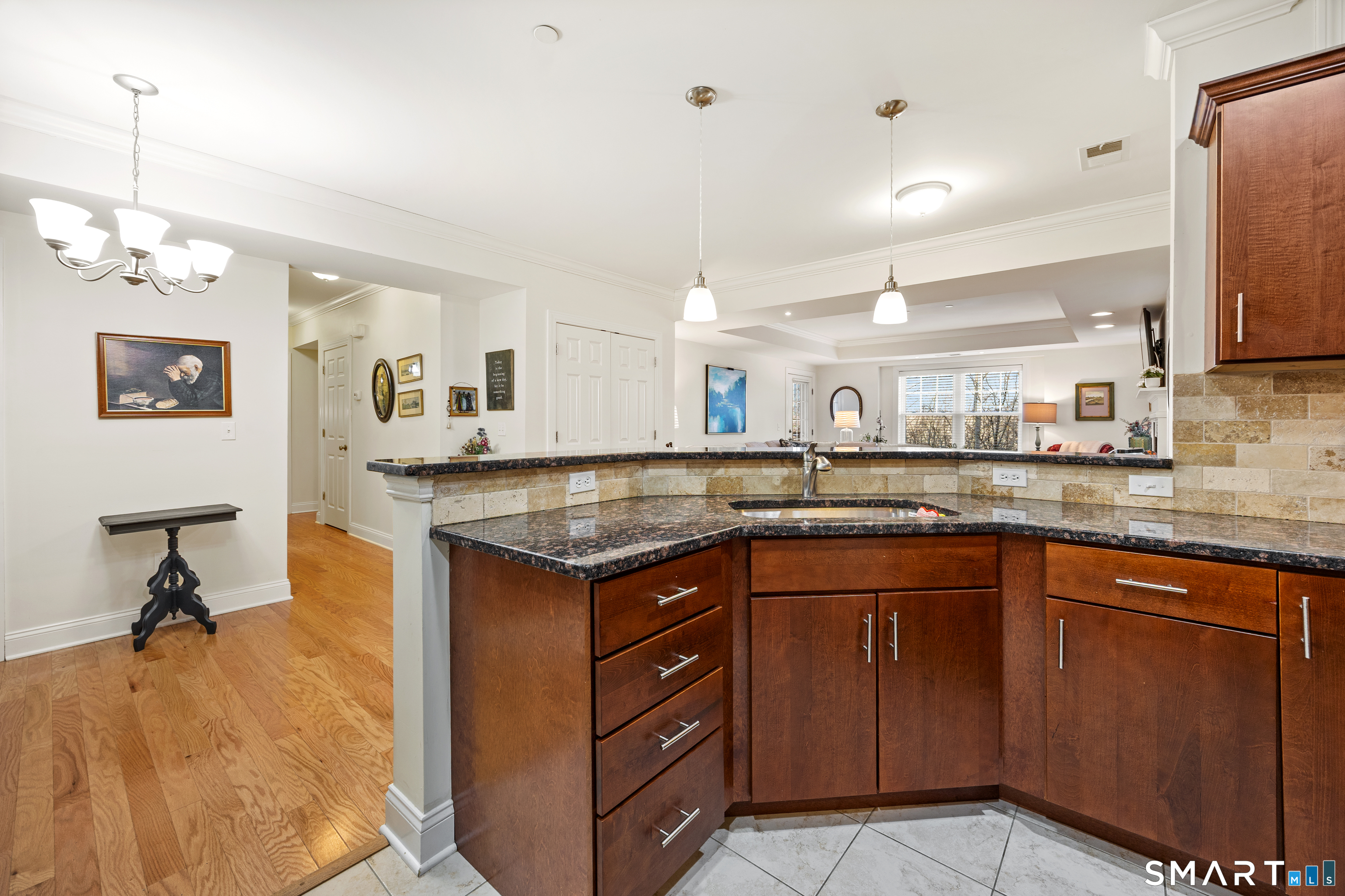 95 South Ridge Lane, Unit FGL2 Berlin, CT 06037 - Photo 14 of 33 a kitchen with granite countertop a sink and cabinets